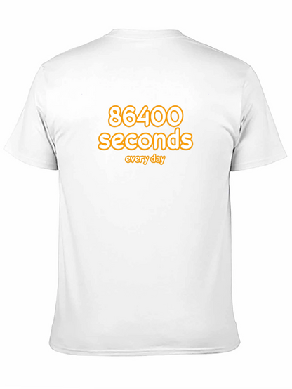 Camiseta Negra: 86400 Segundos al Día