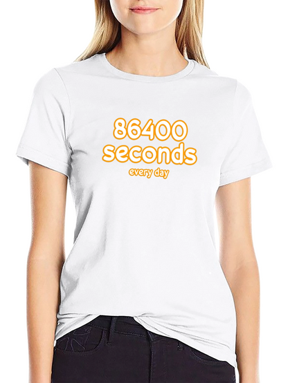 Camiseta Negra: 86400 Segundos al Día