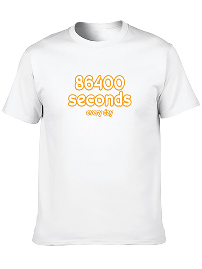 Camiseta Negra: 86400 Segundos al Día