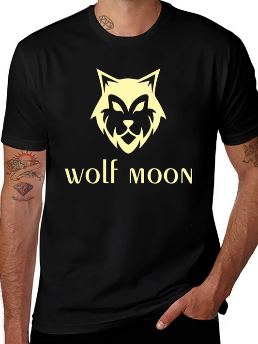 Camiseta Negra Wolf Moon