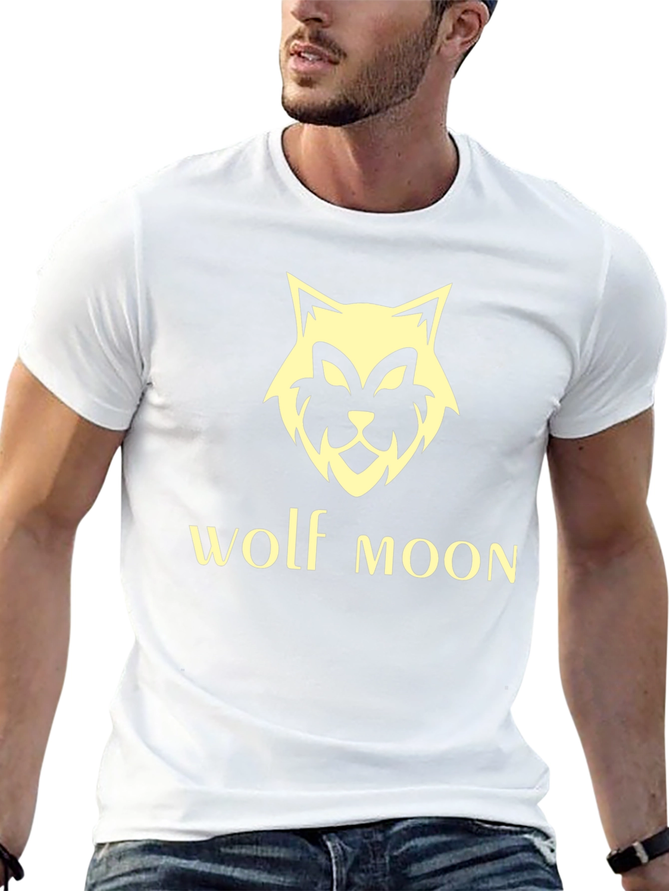 Camiseta Negra Wolf Moon