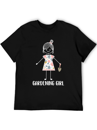 Camiseta Negra Gardening Girl para Jardineras