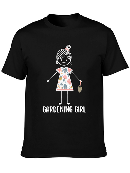 Camiseta Negra Gardening Girl para Jardineras