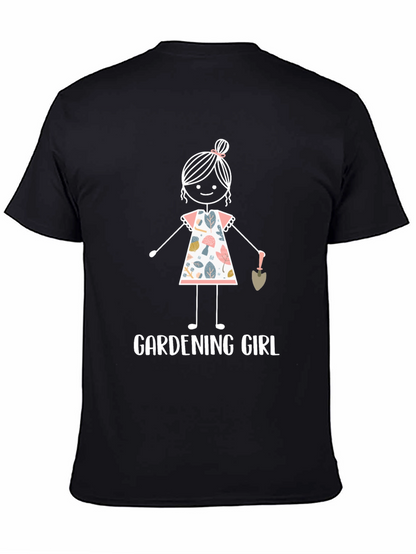 Camiseta Negra Gardening Girl para Jardineras