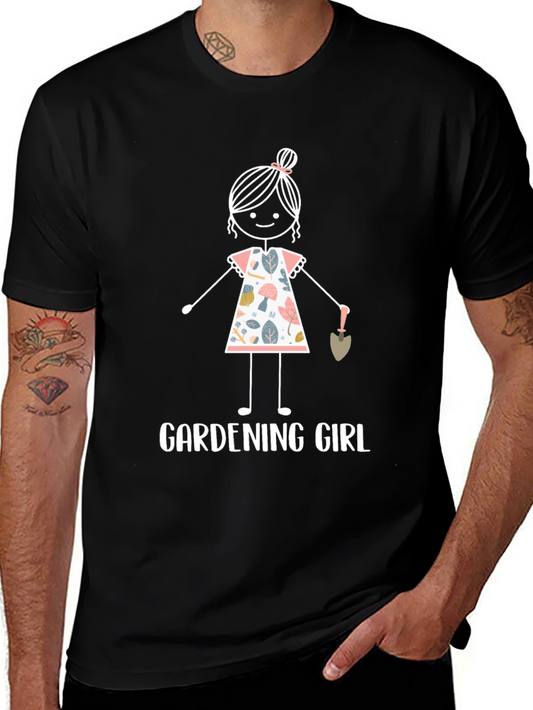 Camiseta Negra Gardening Girl para Jardineras