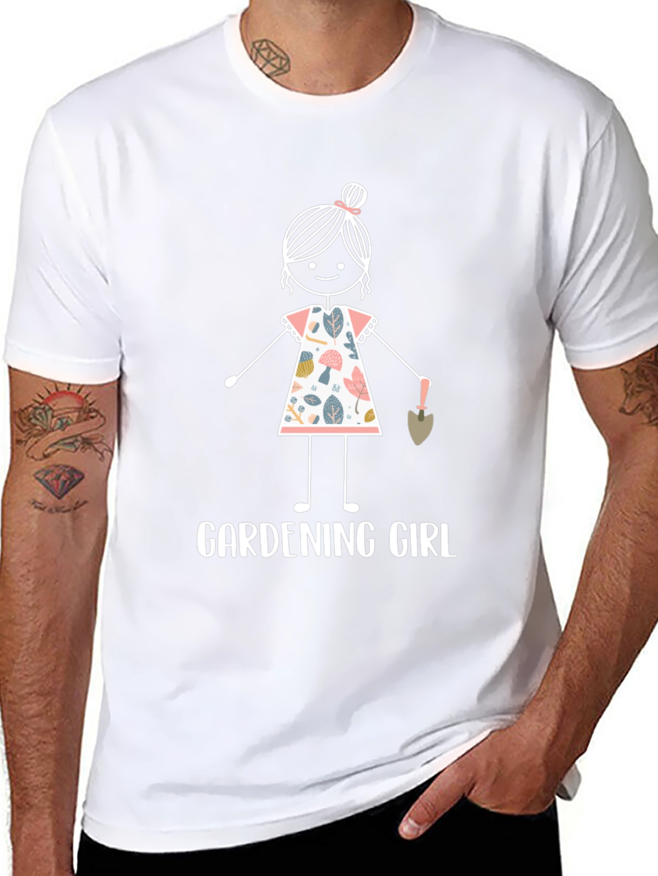 Camiseta Negra Gardening Girl para Jardineras