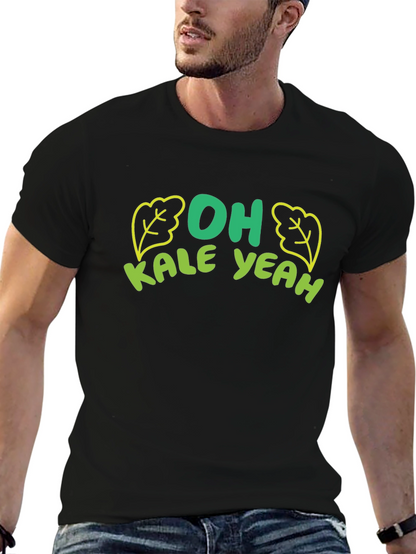 Camiseta Negra Hombre - Oh Kale Yeah