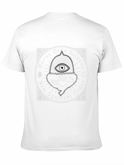Camiseta Negra Novus Ordo Sciurus Algodón