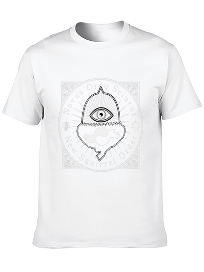 Camiseta Negra Novus Ordo Sciurus Algodón