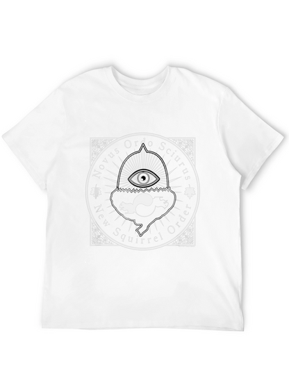 Camiseta Negra Novus Ordo Sciurus Algodón