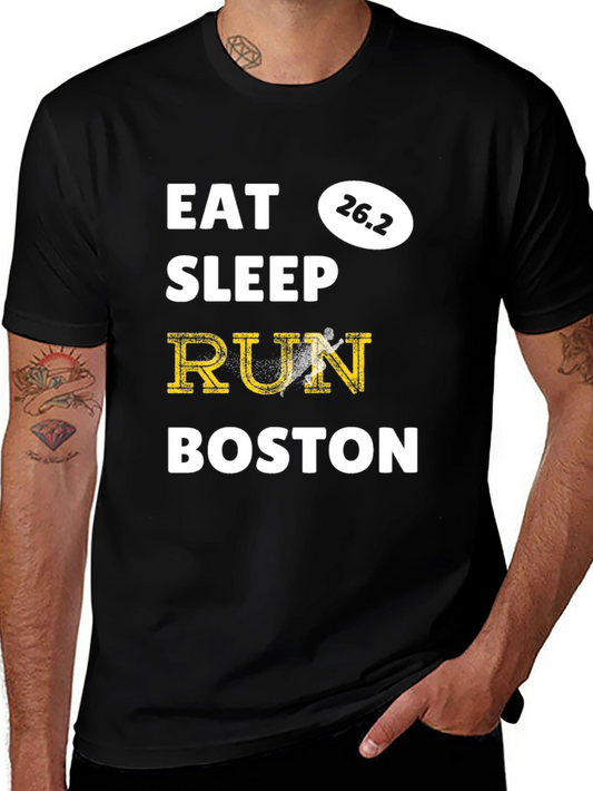 Camiseta Eat Sleep Run Boston 26.2
