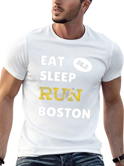 Camiseta Eat Sleep Run Boston 26.2