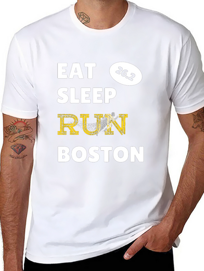 Camiseta Eat Sleep Run Boston 26.2