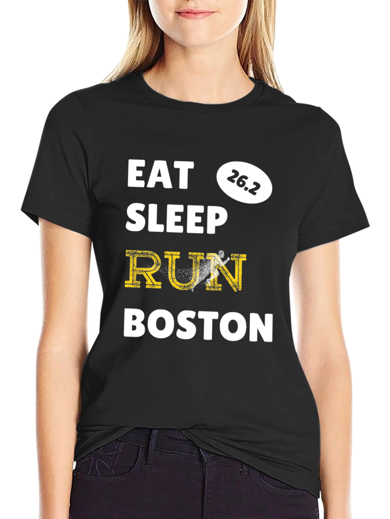 Camiseta Eat Sleep Run Boston 26.2