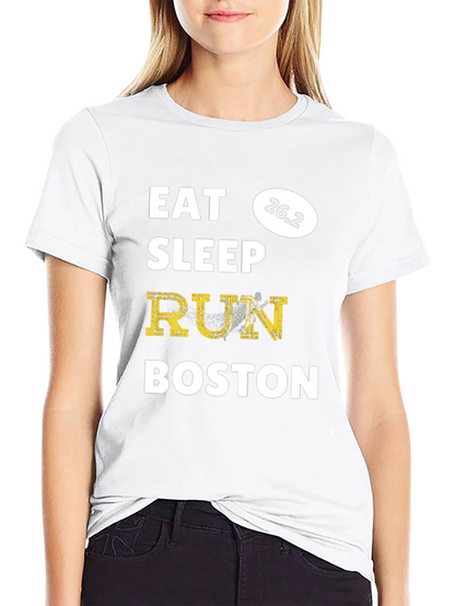 Camiseta Eat Sleep Run Boston 26.2