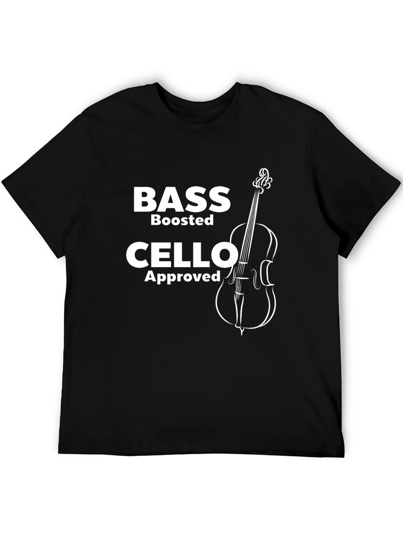 Camiseta Negra Bass Cello Approved