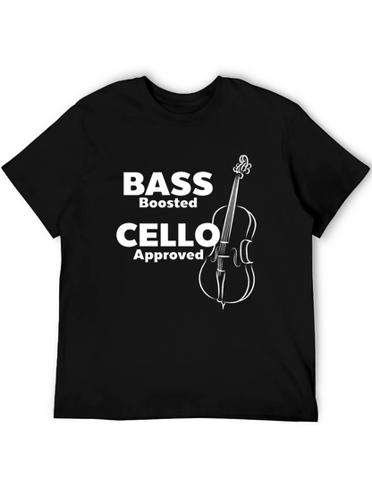 Camiseta Negra Bass Cello Approved