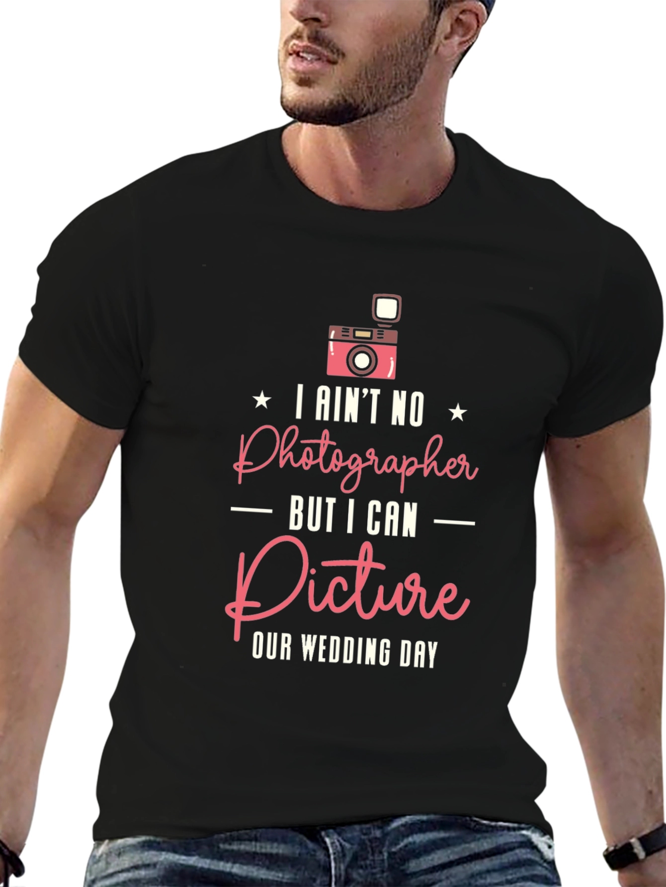Camiseta Negra: No soy fotógrafo ¡pero puedo imaginar!