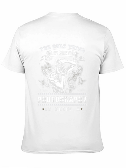 Camiseta Negra Fotografía - Amo Ser Fotógrafo