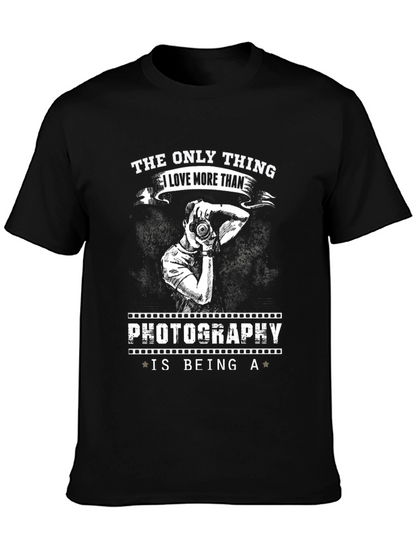 Camiseta Negra Fotografía - Amo Ser Fotógrafo