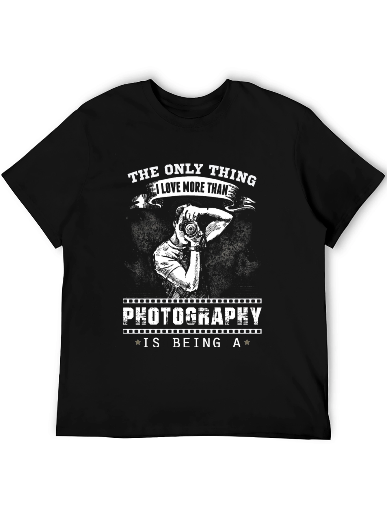 Camiseta Negra Fotografía - Amo Ser Fotógrafo