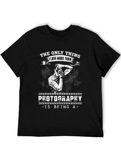 Camiseta Negra Fotografía - Amo Ser Fotógrafo
