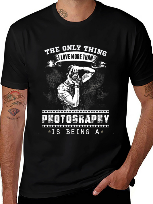 Camiseta Negra Fotografía - Amo Ser Fotógrafo
