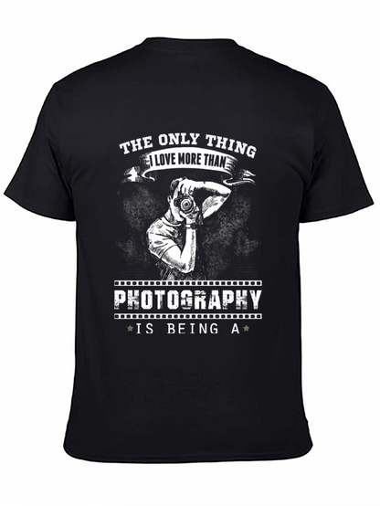 Camiseta Negra Fotografía - Amo Ser Fotógrafo