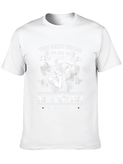 Camiseta Negra Fotografía - Amo Ser Fotógrafo