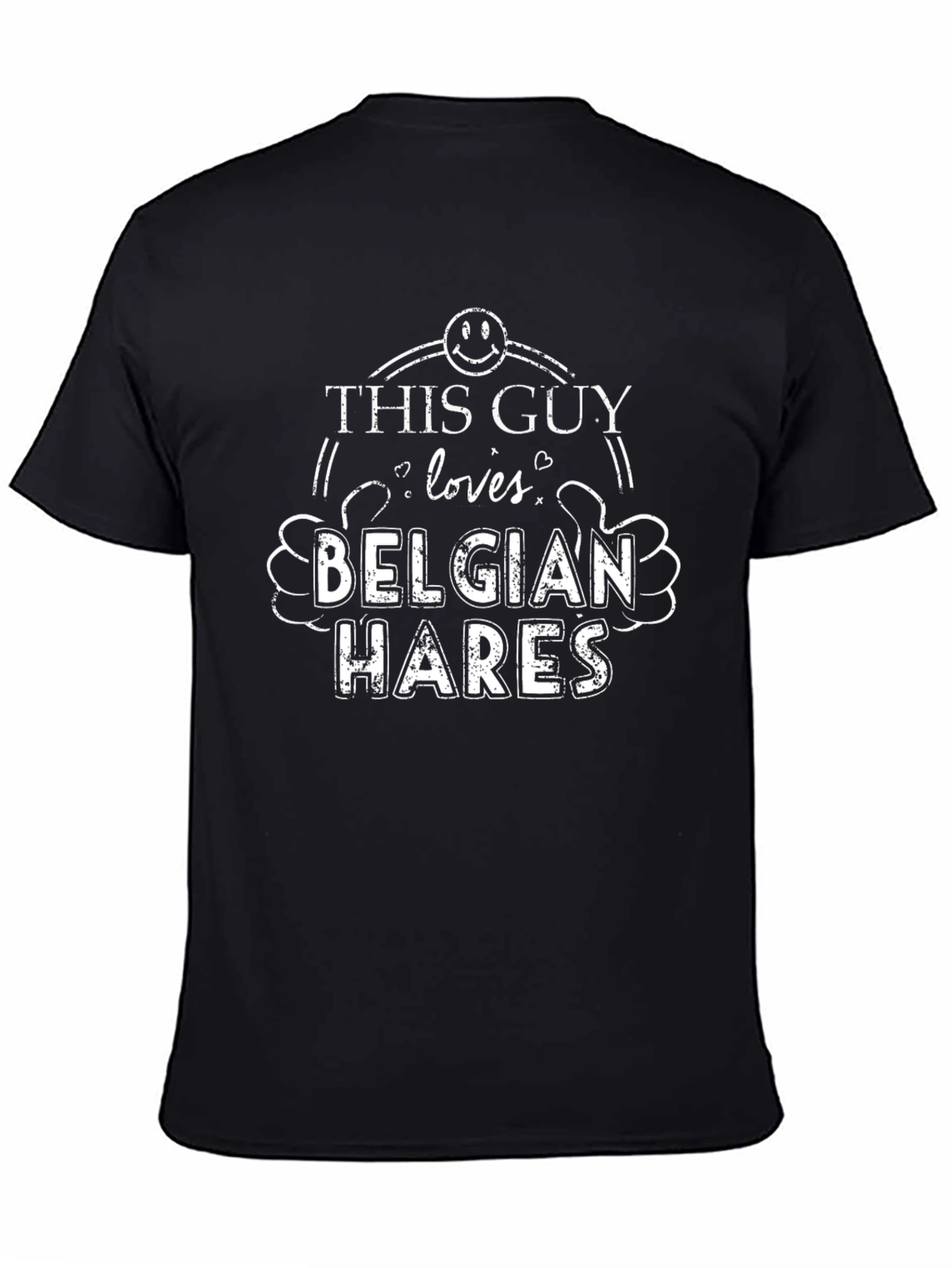 Camiseta Negra: Este Chico Ama Las Liebres Belgas