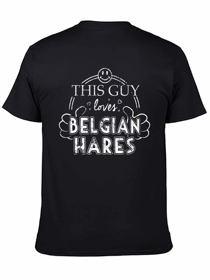 Camiseta Negra: Este Chico Ama Las Liebres Belgas