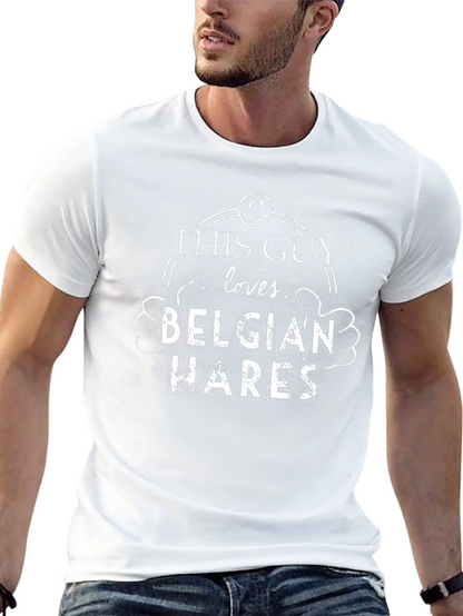 Camiseta Negra: Este Chico Ama Las Liebres Belgas