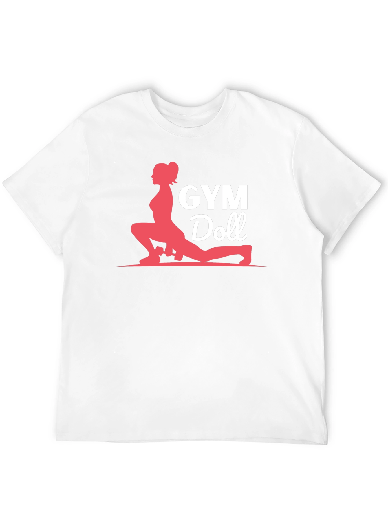 Camiseta Negra Gym Doll para Entrenamiento Físico