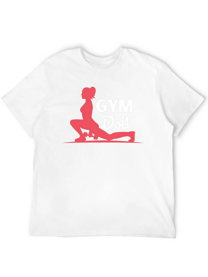 Camiseta Negra Gym Doll para Entrenamiento Físico
