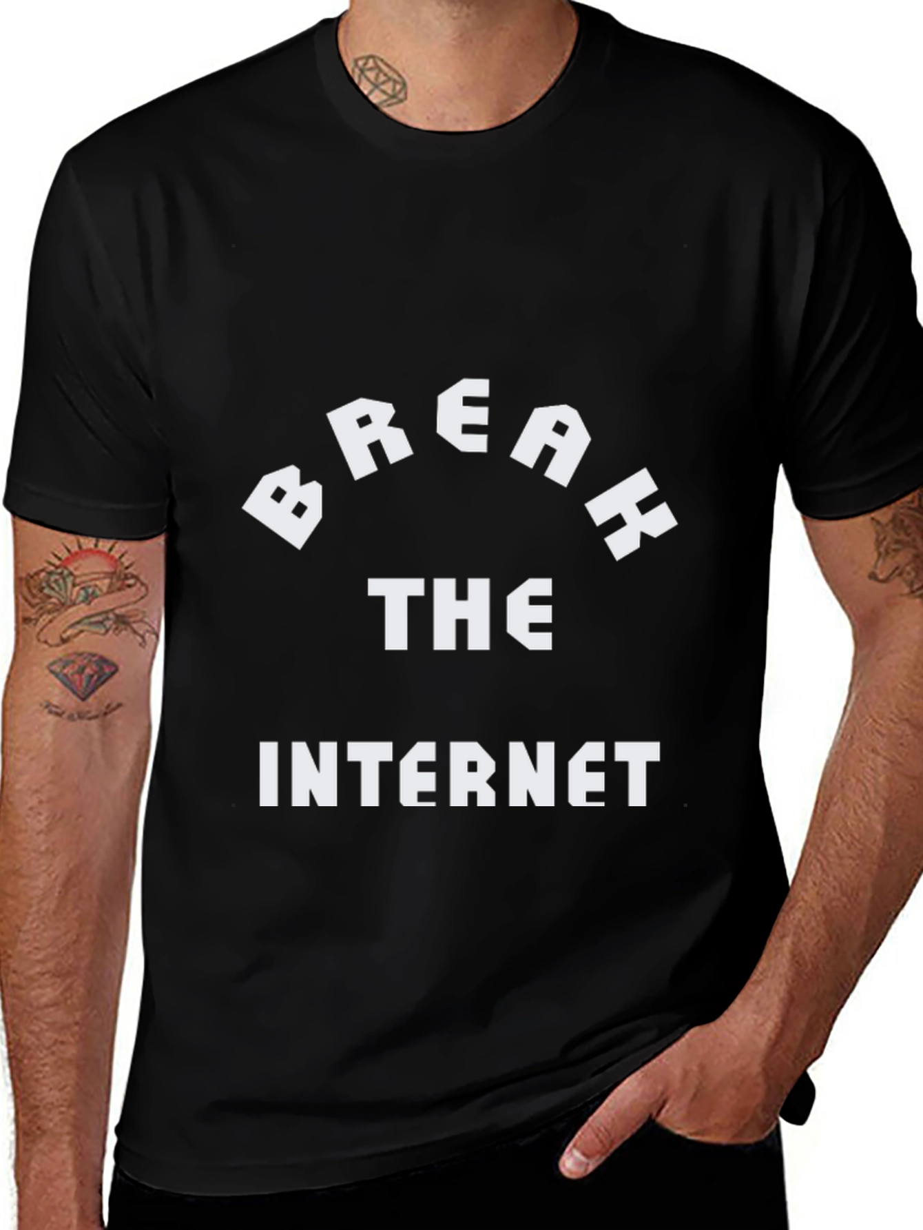 Camiseta Negra: Break the Internet