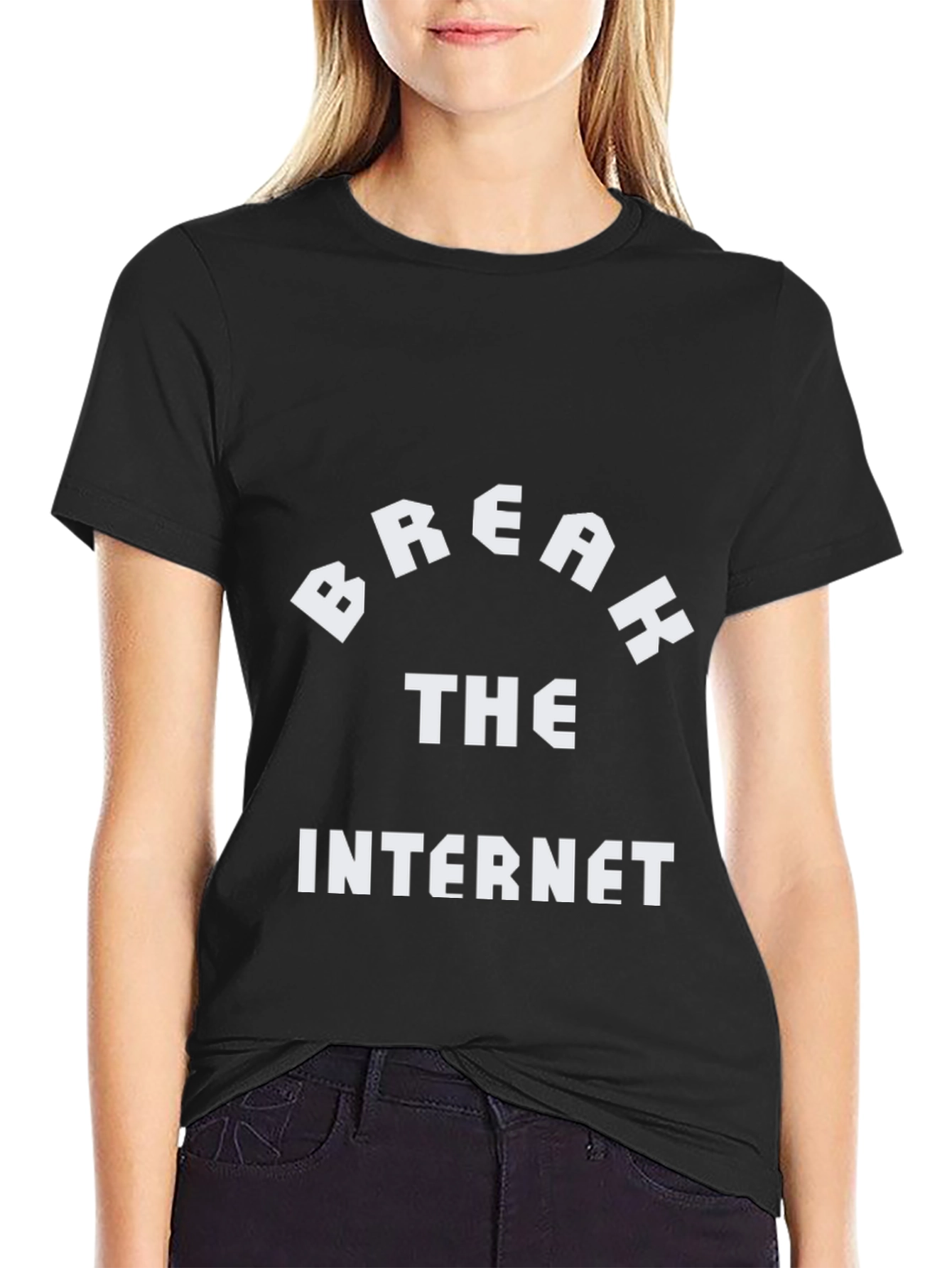 Camiseta Negra: Break the Internet