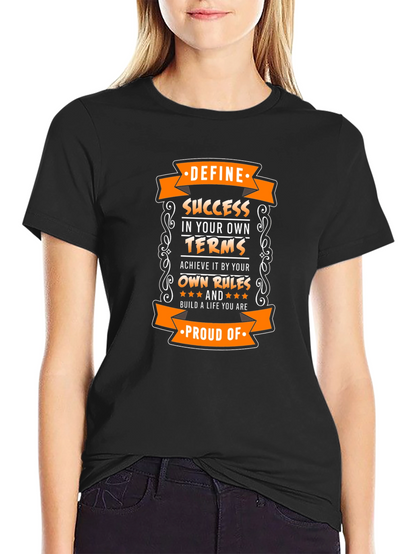 Camiseta Negra Motivacional: Define tu Éxito
