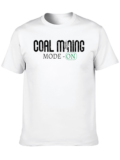 Camiseta Negra Coal Mining Mode On