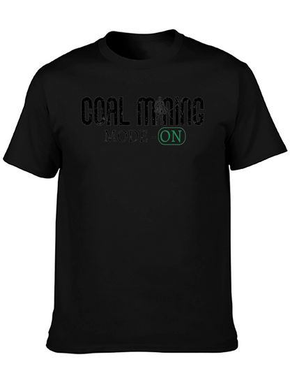 Camiseta Negra Coal Mining Mode On