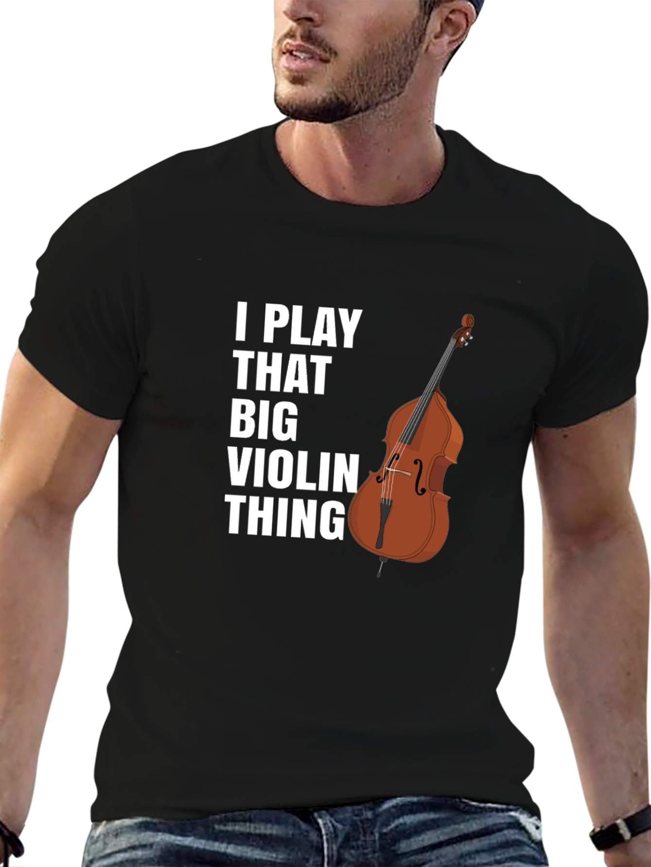 Camiseta Negra: Toco Ese Violín Grande