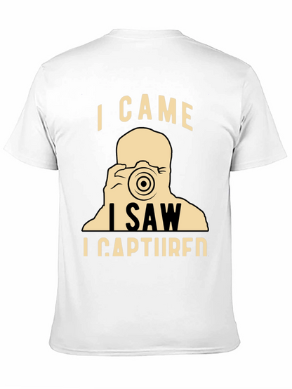 Camiseta Negra Vine Vi Capturé Fotógrafo