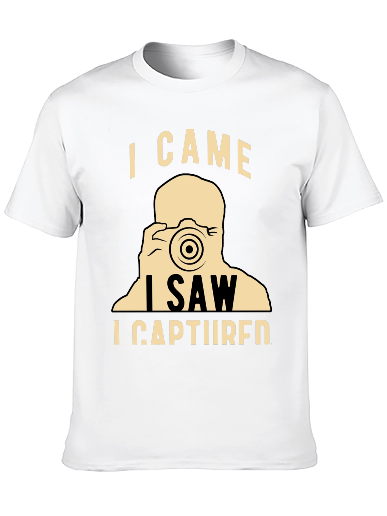 Camiseta Negra Vine Vi Capturé Fotógrafo