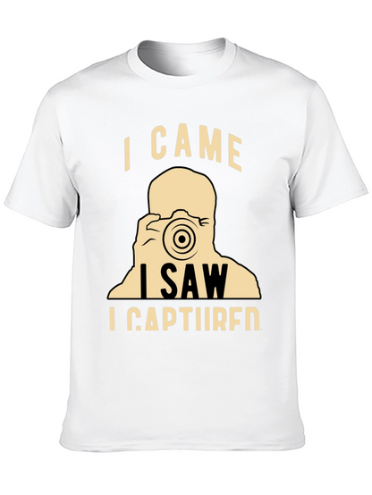 Camiseta Negra Vine Vi Capturé Fotógrafo