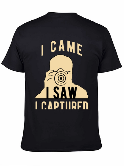 Camiseta Negra Vine Vi Capturé Fotógrafo