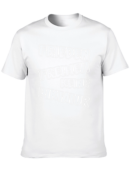Camiseta Negra: Paz Libertad No a la Dictadura
