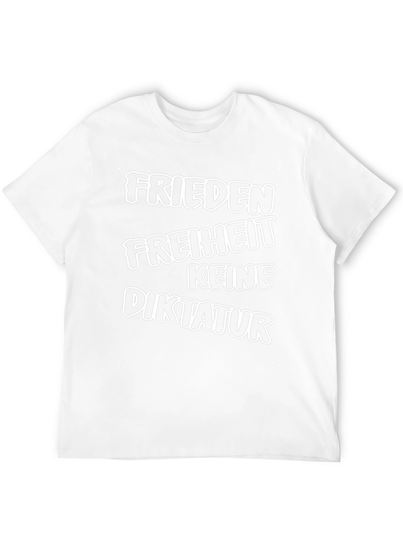 Camiseta Negra: Paz Libertad No a la Dictadura