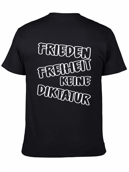 Camiseta Negra: Paz Libertad No a la Dictadura
