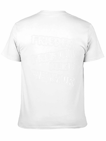 Camiseta Negra: Paz Libertad No a la Dictadura