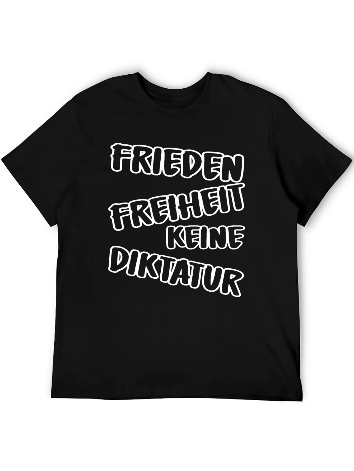 Camiseta Negra: Paz Libertad No a la Dictadura