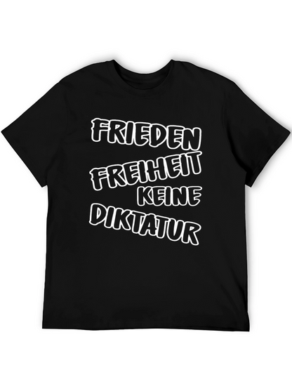 Camiseta Negra: Paz Libertad No a la Dictadura